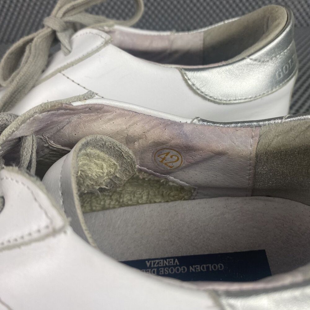 Golden Goose Super-Star Classic Sneakers Adult 42 M9 L12 White Leather Low Top - Picture 13 of 13